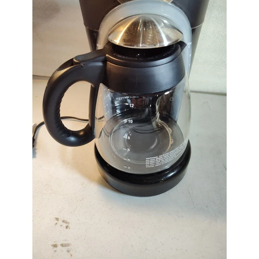 MR. Coffee Programmable 12 Cup Black With Stainless Steel BVMC-LMX43 (1073)